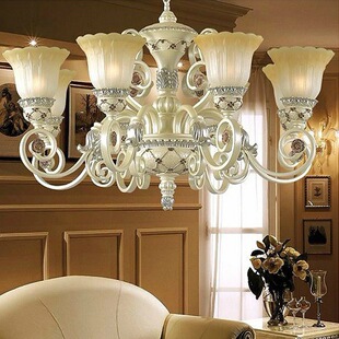 欧式客厅树脂吊灯经典别墅，大气复古家用豪华高档简欧餐厅卧室灯具