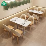 网红奶茶店咖啡厅休闲桌椅组合港式甜品店茶餐厅西餐厅卡座沙发