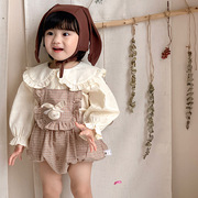 一岁女宝宝衣服秋装分体0一1岁婴儿套装女婴儿秋装女宝宝分体