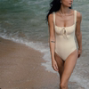 Offand买手店APRLPOOLDAY 泰国复古显瘦连体包臀度假少女游泳衣