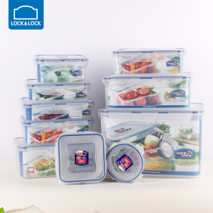 乐扣乐扣保鲜盒食品级冰箱水果，收纳盒塑料密封盒微波加热便当饭盒