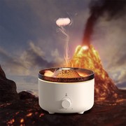 电脑桌摆件h科技感火山，加湿器桌面创意火焰香薰客厅卧室宿舍