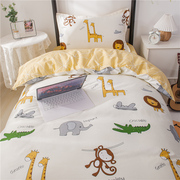 卡通床上三件套全棉纯棉100儿童学生宿舍寝室，0.9m1.2米床品套装