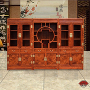 书柜书架缅甸花梨木组合书柜，大果紫檀红木，书橱置物架多层储物架