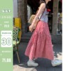 陆小团团日系格子半身裙女2024春季新设计感气质显瘦法式茶歇裙子