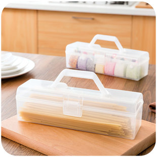 塑料面条密封收纳盒冰箱食品盒子 厨房用品收纳保鲜盒透明储物盒J