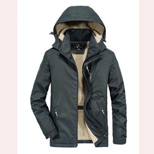 JEEP吉普8687#AFS/飞龙秋冬款男装棉衣休闲外套中年保暖加厚夹克