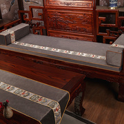 中式红木沙发坐垫客厅绒布实木家具沙发垫防滑套罩罗汉床垫五件套