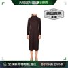 eileenfisher女式细美利奴羊毛及膝毛衣，连衣裙-棕色美国