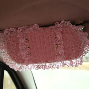 美美熊汽车用装饰品多功能遮阳板车内CD夹可爱车载CD包袋遮阳板套