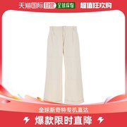 香港直邮潮奢etro男士，混纺乳白色弹力，棉质阔腿裤子