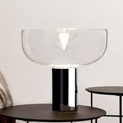 北欧玻璃台灯简约现代卧室，床头灯客厅书桌创意，灯饰个性艺术软装灯