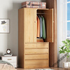 木衣柜经济型儿童家用卧室简约实木质简易收纳组装柜子衣橱