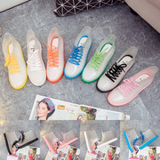 雨鞋韩版短筒雨靴成人透明果冻，学生时尚防水鞋，胶鞋防滑女夏季平底
