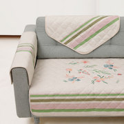 四季通用棉麻防滑透气沙发垫坐垫田园客厅，布艺靠背巾简约防尘