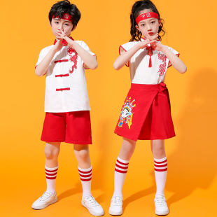 六一儿童表演服装小学生运动会中国风啦啦队合唱班服开幕式演出服