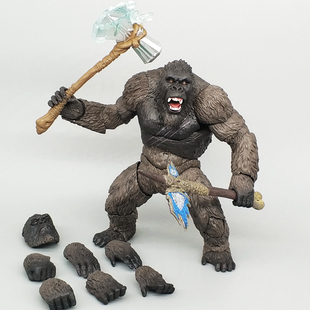 SHM哥斯拉大战金刚手办玩具骷髅岛猩球崛起模型可动仿真动物猩猩