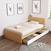 家用简约板式床单人1.2m卧室小户型带抽屉收纳储物床省空间定制