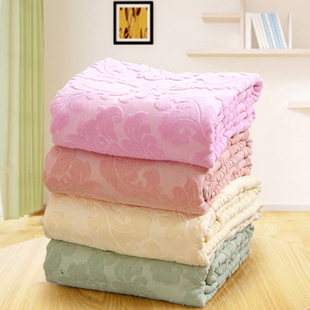 老式毛巾被纯棉单人双午加厚全棉提花被，毛巾毯床单盖毛毯夏季薄款