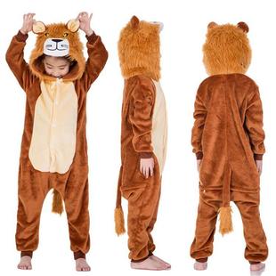 儿童卡通动物连体睡衣幼儿园森林野兽狮子狐狸老虎小鹿舞台演出服