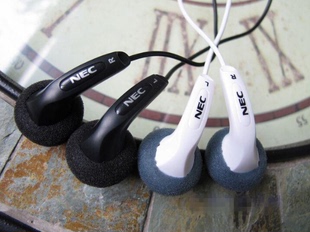 怀旧日本经典耳机收藏NEC耳塞库存老货MP3老平头耳机三频均衡