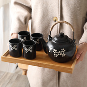 复古陶瓷功夫茶具套装茶杯日式和风茶壶花草下午茶具韩式茶具