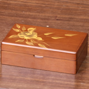 首饰盒中式实木质饰品盒复古多功能收纳盒戒指耳钉项链盒生日结婚