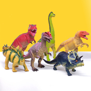 仿真恐龙玩具大号软胶霸王龙三角，龙模型(龙模型)儿童套装可发声男女孩礼物