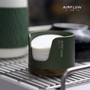AIRFLOW气流意式咖啡机圆形粉碗滤纸收纳架摩卡壶51/53/58mm通用