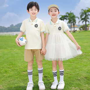 小学生校服夏装儿童班服套装毕业照运动会夏天短袖幼儿园夏季园服