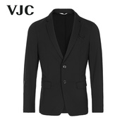 VJC/威杰思2023春夏男装黑色西服烫钻西装外套男士时尚潮流