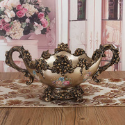 创意欧式茶几时尚，干水果盘树脂客厅家居，装饰品结婚现代茶