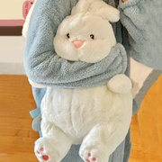 可爱慵懒大白兔抱枕玩偶，兔子毛绒玩具，公仔床上睡觉布娃娃礼物女萌