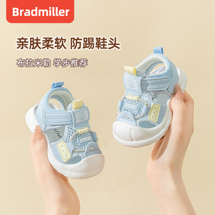 男宝宝凉鞋夏款包头软底1一2-3岁学步10个月12夏季婴幼儿机能鞋子