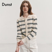 Dunst2024春季中性开领针织开衫通勤百搭外套叠穿UDSW4A105