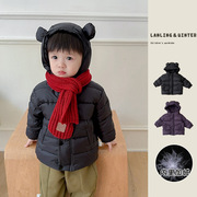 韩版婴儿冬季羽绒男女童白鸭绒轻薄保暖洋气休闲儿童防寒棉服外套