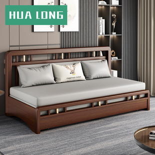 小户型科技布沙发床多功能两用单人可折叠实木沙发床客厅2024