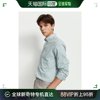 韩国直邮hazzys衬衫22fwpopulet绿色扣子羽绒服，棉长袖休