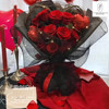 辽阳市鲜花店七夕情人节520告白女友生日礼物11朵红玫瑰花束心形