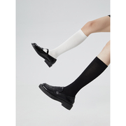 美腿塑形|小腿袜女分段压力，袜子黑色高筒袜(高筒袜)简约透气长袜