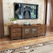 奥克维尔实木电视柜茶几组合套装欧式客厅储物美式卧室电视机柜