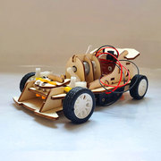 diy电动遥控车科技小制作手工，材料包儿童(包儿童，)高难度stem科学玩具赛车