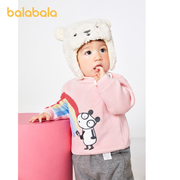 巴拉巴拉婴儿毛衣儿童冬季线衫毛衫女童针织衫小半高领保暖舒适潮