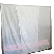 老式宫廷蚊帐纯棉纱1.5米方顶传统加密厚防尘顶单门家用1..8m