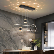 雷士照明餐厅吊灯现代简约吧台灯创意，个性艺术餐桌灯饭厅2023