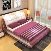 皮床软床皮艺床1.8米双人婚床可定制真皮床小户型床欧式家具