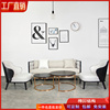 新中式实木沙发组合样板房布艺沙发现代简约小户型家具酒店会所