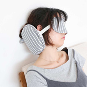 日式纯棉眼罩遮光睡眠眼罩睡觉旅行眼罩学生办公室睡觉眼罩缓疲劳
