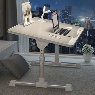 加高床上桌多功能倾斜折叠电脑小桌子可升降折叠床上书桌宿舍学习