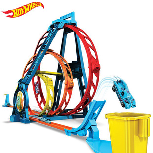 风火轮小车轨道无限挑战轨道组合三环挑战轨道套装竞技赛道玩具